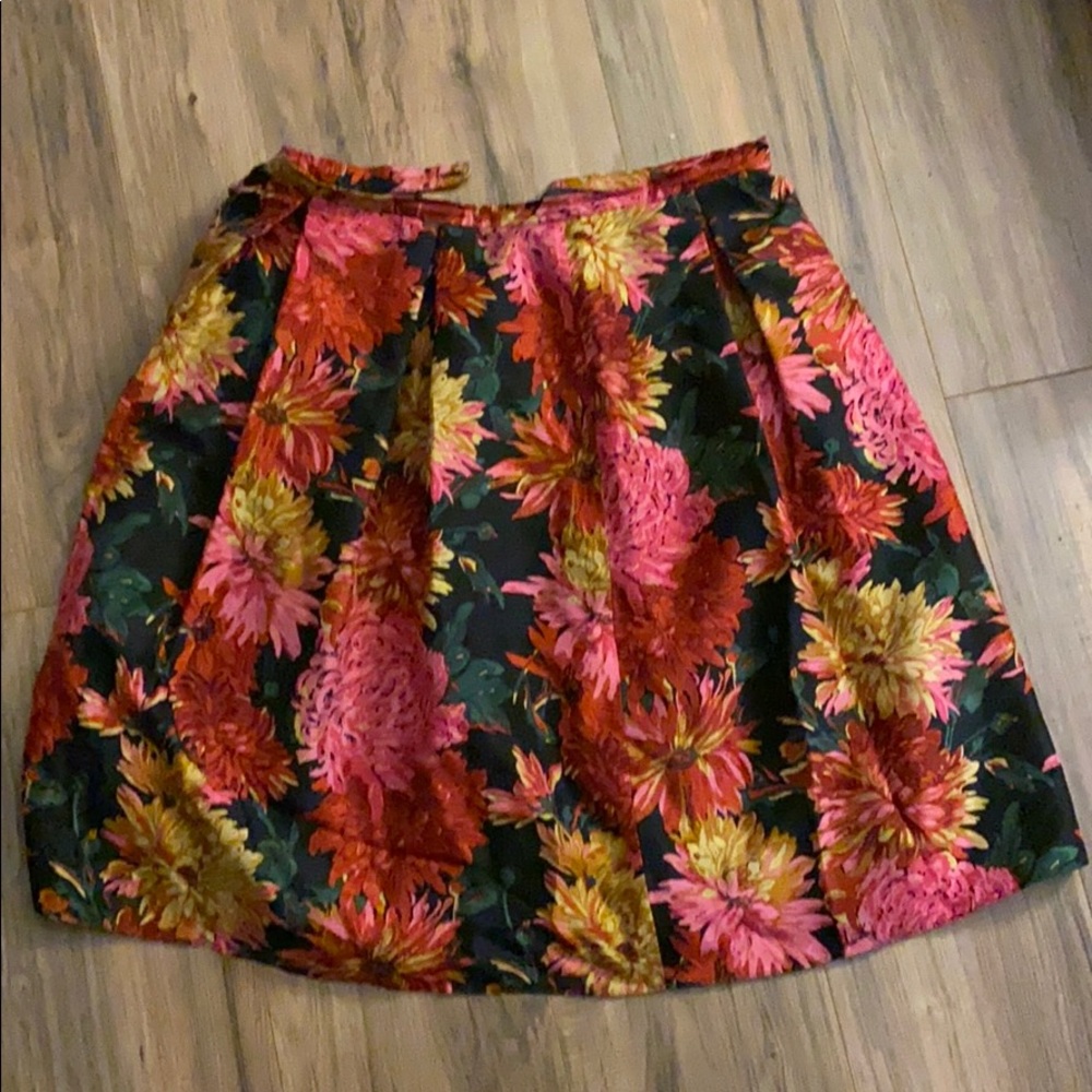 Talbots floral skirt